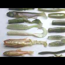 Lotto Gomme assortite - Soft bait - recupero alluvione - Pesca - CD773