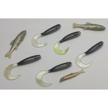 Lotto Gomme assortite - Soft bait - recupero alluvione - Pesca - CD759